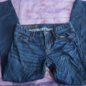 Armani Exchange distressed J22 legging jeans blue